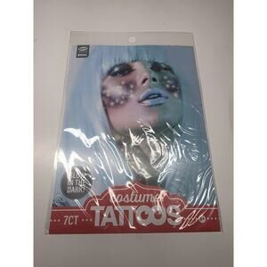 Savvi Boo Glow Tattoo Effect Temporary Tattoo Halloween Accessory 7 Pcs